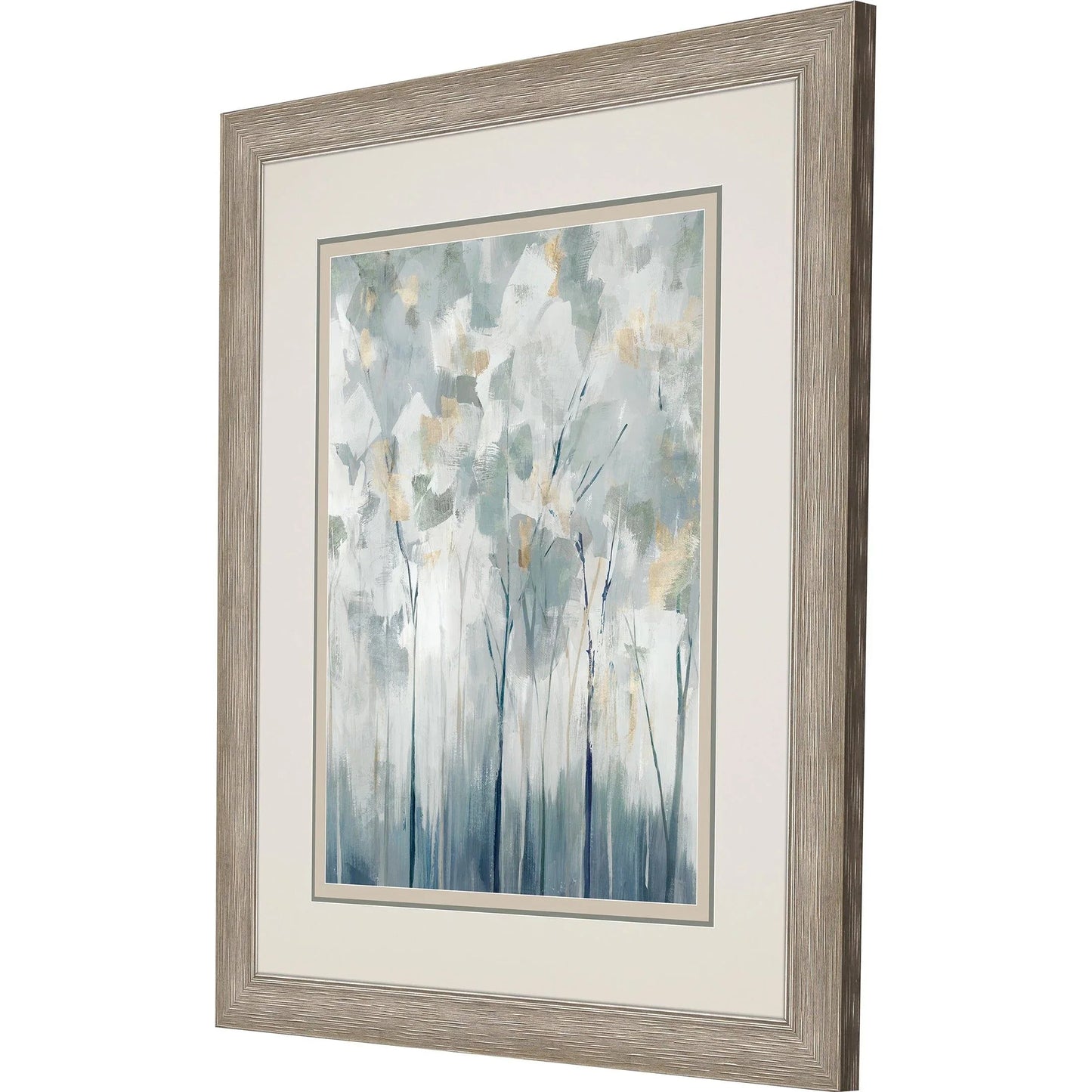 Blue Forest Adventure Blue Framed Wall Art