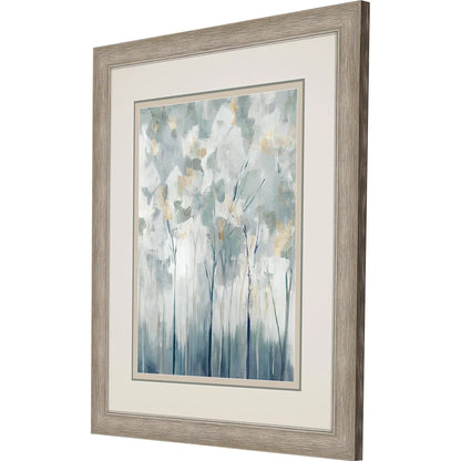Blue Forest Adventure Blue Framed Wall Art