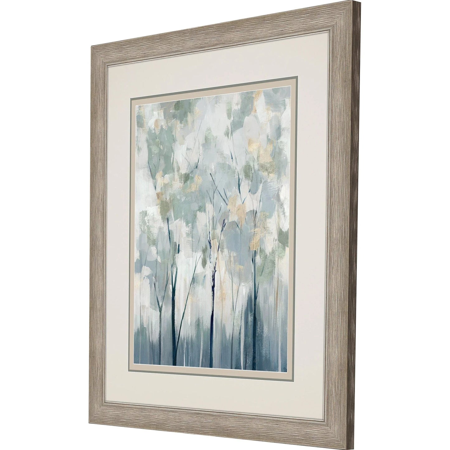 Blue Forest Adventure Blue Framed Wall Art