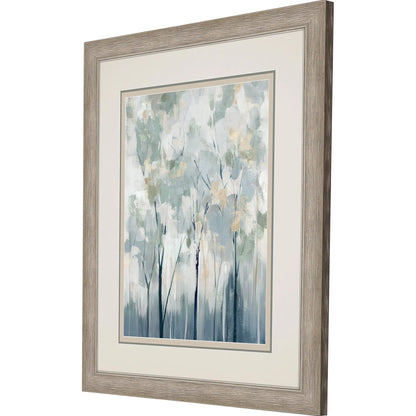 Blue Forest Adventure Blue Framed Wall Art