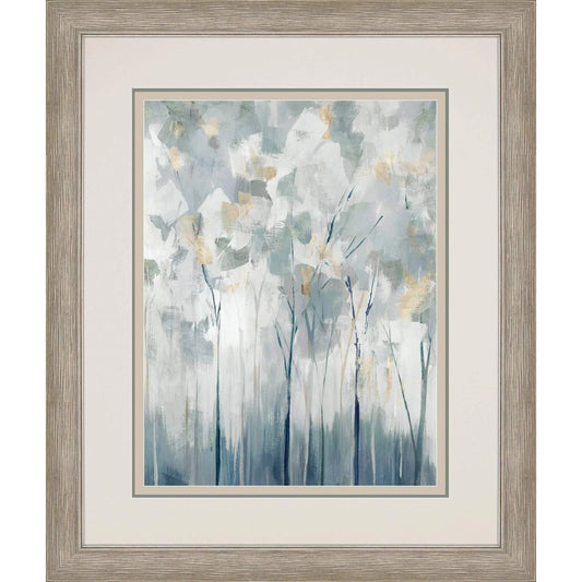 Blue Forest Adventure Blue Framed Wall Art