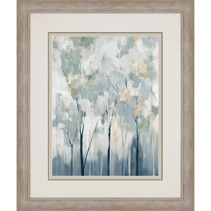 Blue Forest Adventure Blue Framed Wall Art