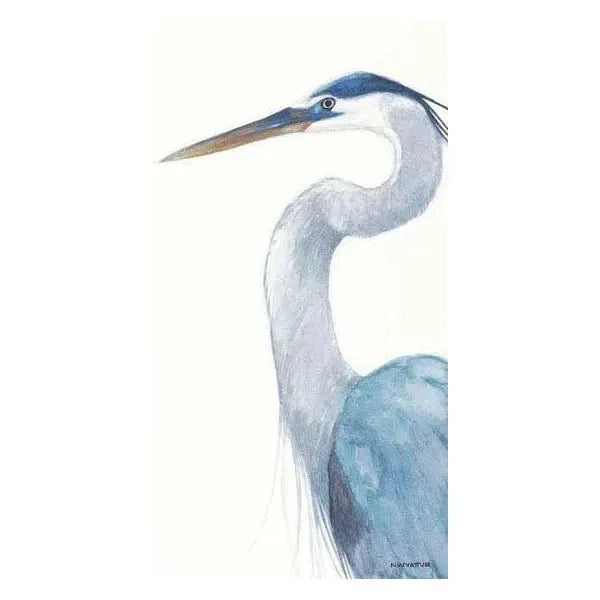 Blue Heron Coastal Canvas Art Indoor Outdoor - LOOMLAN - LOOMLAN - Canvas Art