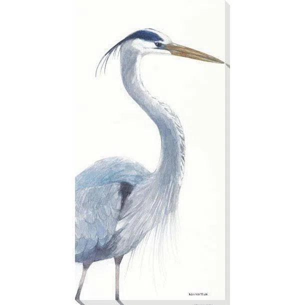 Blue Heron Coastal Canvas Art Indoor Outdoor - LOOMLAN - LOOMLAN - Canvas Art
