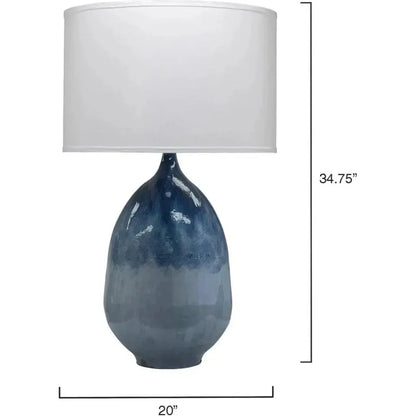 Blue Iron Twilight Table Lamp - LOOMLAN - Jamie Young - Table Lamps