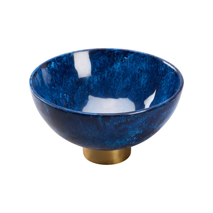 Blue Resin Decorative Bowl