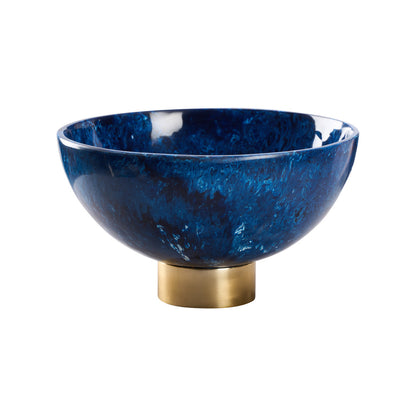 Blue Resin Decorative Bowl