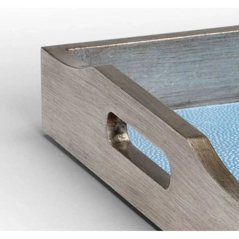 Blue Shagreen Inside Tray - LOOMLAN - Chelsea House - Trays