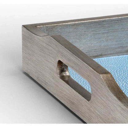 Blue Shagreen Inside Tray - LOOMLAN - Chelsea House - Trays