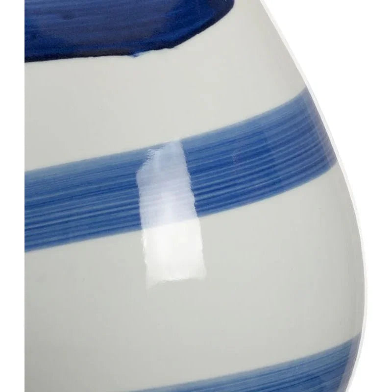 Blue Swirl Hand - Painted Brushstroke Table Lamp - LOOMLAN - Chelsea House - Table Lamps