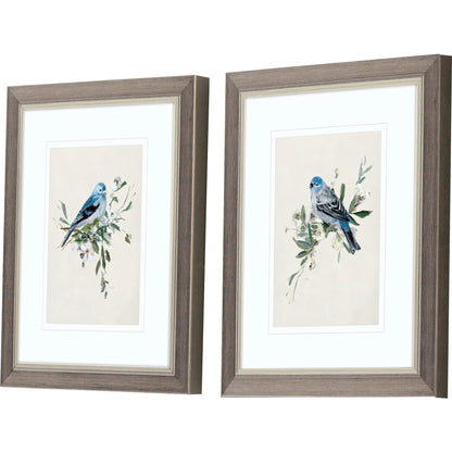 Bluebird Happy Blue Framed Wall Art 2PC