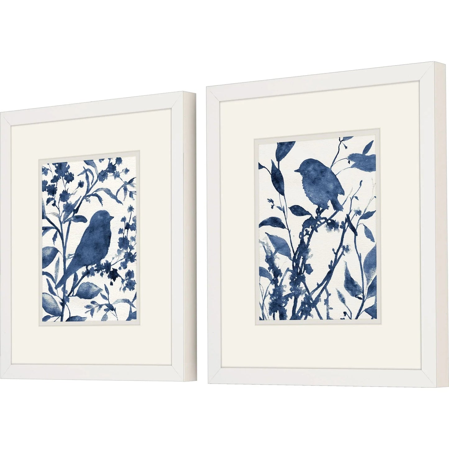 Bluebird Silhouette Framed Wall Art 2PC