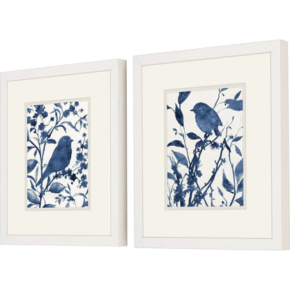 Bluebird Silhouette Framed Wall Art 2PC