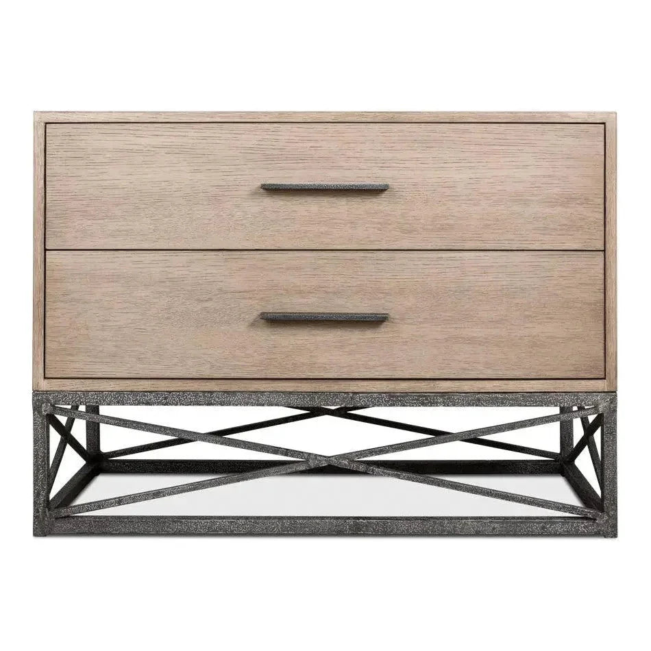 Blyth Chest of Two Drawers on Frame - LOOMLAN - Sarreid - Chests