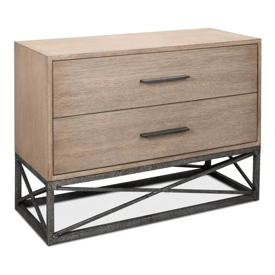 Blyth Chest of Two Drawers on Frame - LOOMLAN - Sarreid - Chests