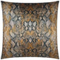 Boa Animal Glam Copper Black Large Throw Pillow Insert - LOOMLAN - D.V. Kap - Throw Pillows