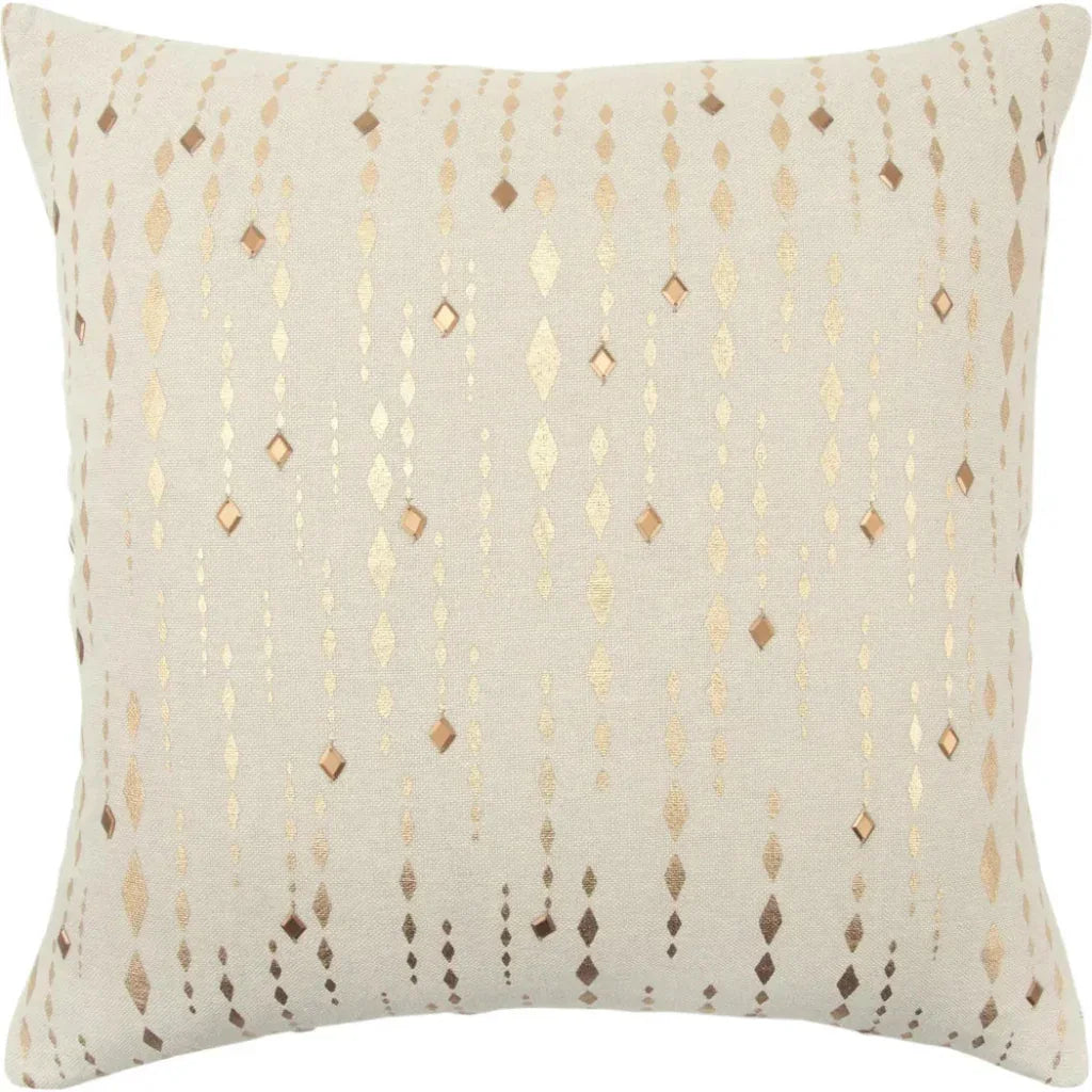 Boa Golden Throw Pillow With Down Insert - LOOMLAN - LOOMLAN - Throw Pillows