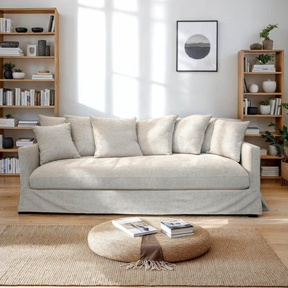 Boardwalk Light Grey Fabric Sofa