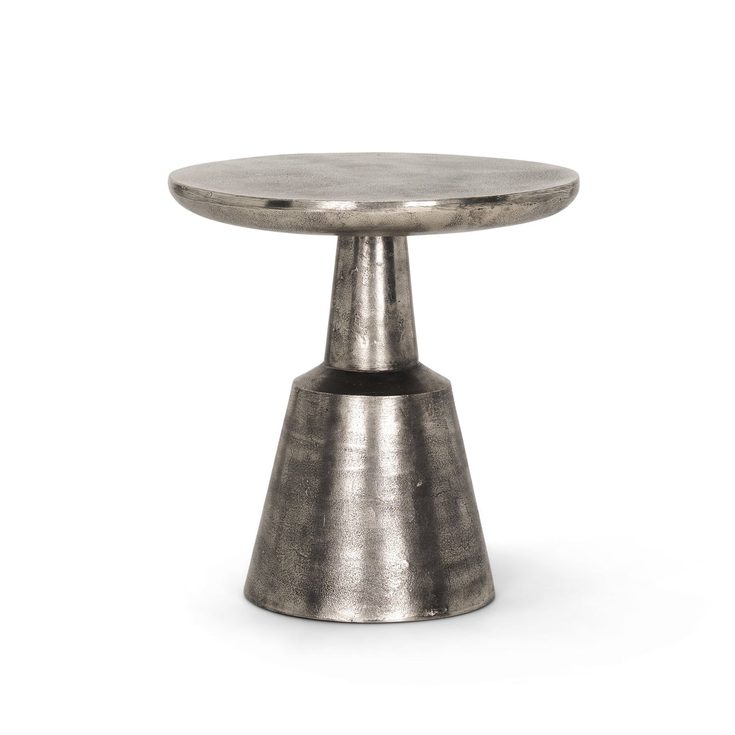 Bobbi Cast Aluminum Round Accent Table