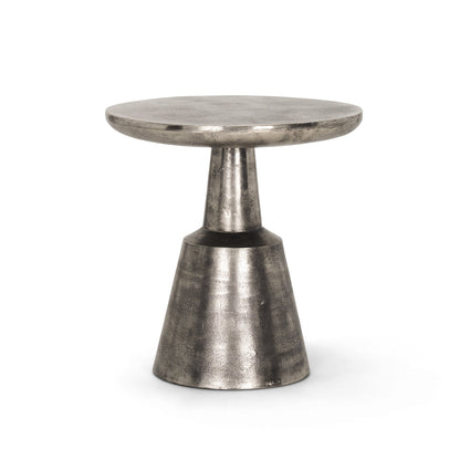 Bobbi Cast Aluminum Round Accent Table