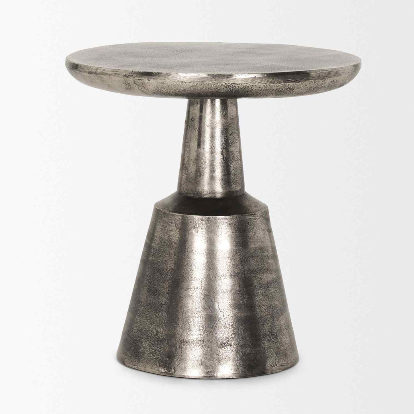 Bobbi Cast Aluminum Round Accent Table
