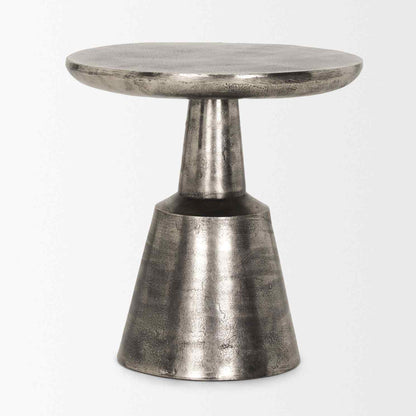 Bobbi Cast Aluminum Round Accent Table
