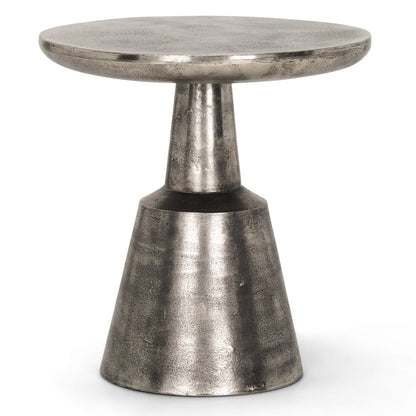 Bobbi Cast Aluminum Round Accent Table