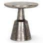 Bobbi Cast Aluminum Round Accent Table