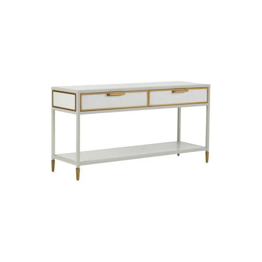 Bobbie White Finished Modern Console Table - LOOMLAN - Chelsea House - Console Tables