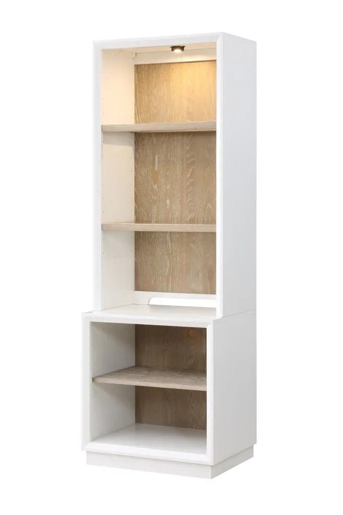 Boca Grande Low Bookcase with Hutch - LOOMLAN - Panama Jack - Bookcases