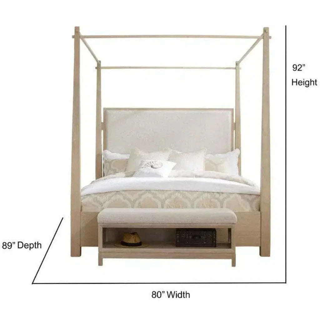 Solid Wood Boca Grande King Canopy Bed - LOOMLAN - Panama Jack - Beds
