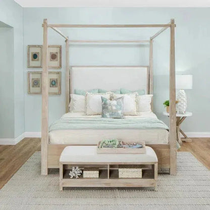 Solid Wood Boca Grande King Canopy Bed - LOOMLAN - Panama Jack - Beds