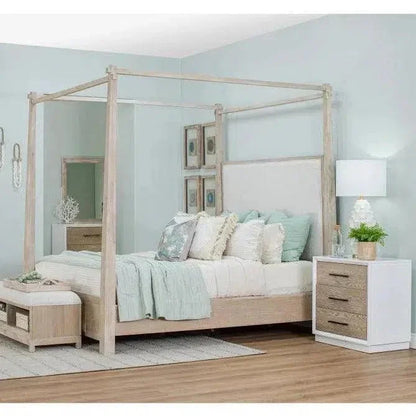 Solid Wood Boca Grande King Canopy Bed - LOOMLAN - Panama Jack - Beds