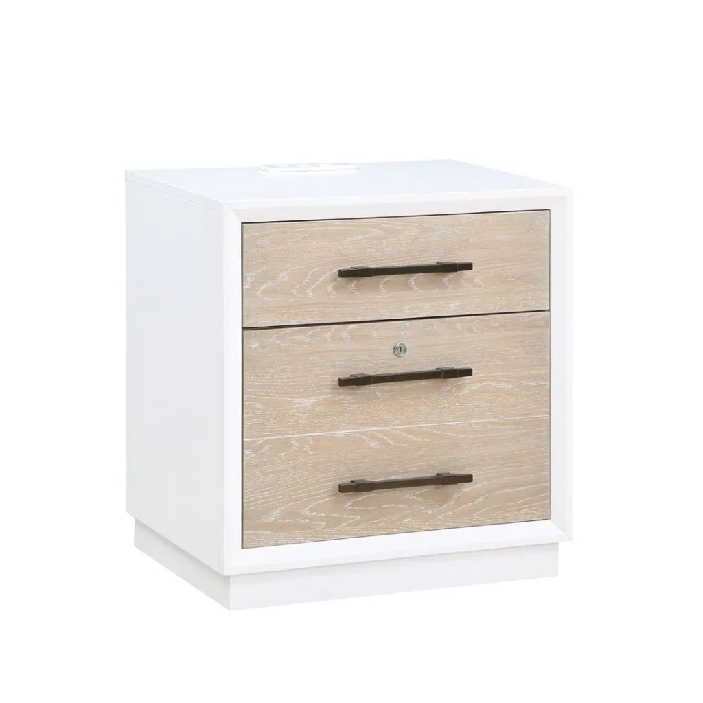 Boca Grande Three Drawer File Cabinet with USB - LOOMLAN - Panama Jack - Accent Cabinets