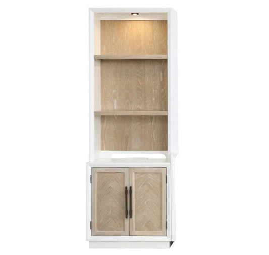 Boca Grande Two Door Cabinet with Hutch