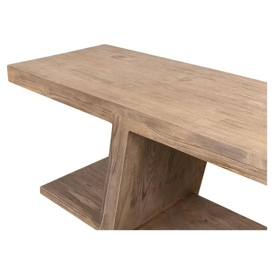 Bodega Vineyards Console Table Storage Reclaimed Wood - LOOMLAN - Sarreid - Console Tables