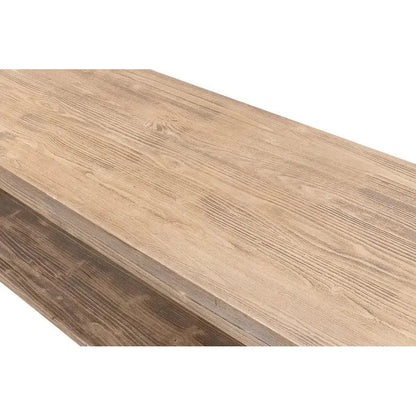 Bodega Vineyards Console Table Storage Reclaimed Wood - LOOMLAN - Sarreid - Console Tables