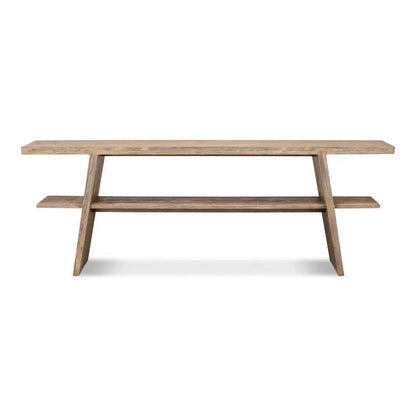 Bodega Vineyards Console Table Storage Reclaimed Wood - LOOMLAN - Sarreid - Console Tables