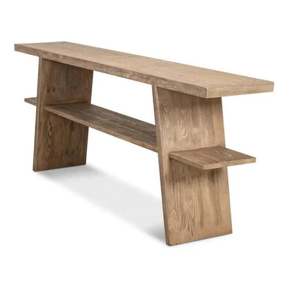 Bodega Vineyards Console Table Storage Reclaimed Wood - LOOMLAN - Sarreid - Console Tables