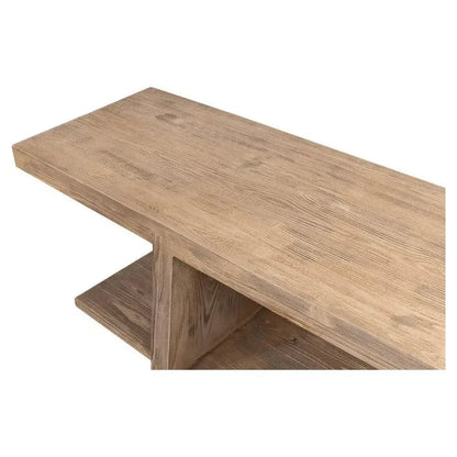 Bodega Vineyards Console Table Storage Reclaimed Wood - LOOMLAN - Sarreid - Console Tables