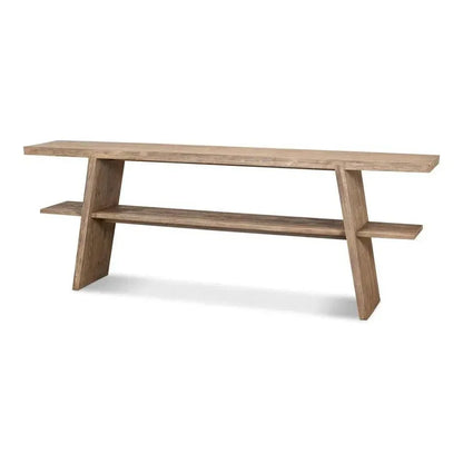 Bodega Vineyards Console Table Storage Reclaimed Wood - LOOMLAN - Sarreid - Console Tables