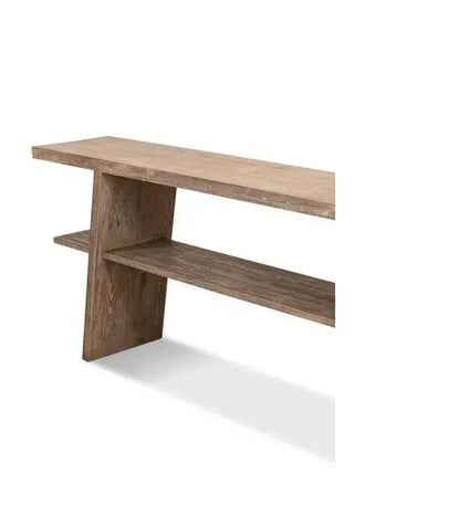 Bodega Vineyards Console Table Storage Reclaimed Wood - LOOMLAN - Sarreid - Console Tables