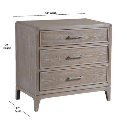 Bodhi 3 - drawer Nightstand with USB - LOOMLAN - Palmetto Home - Nightstands