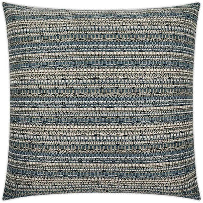 Bodhi Azure Stripes Slate Large Throw Pillow Insert - LOOMLAN - D.V. Kap - Throw Pillows