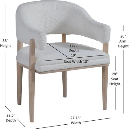 Bodhi Barrel Dining Chair - LOOMLAN - Palmetto Home - Dining Chairs