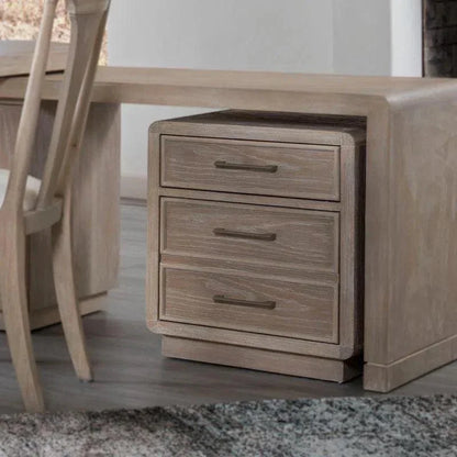 Bodhi Rotating Desk & Mobile File Cabinet 2-Piece Set-Home Office Desks-Palmetto Home-LOOMLAN