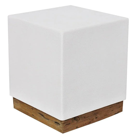 Bodhit Resin Patio End Table - LOOMLAN - Artesia - Outdoor Side Tables