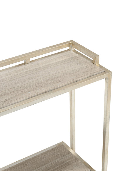 Bogart Metal Brown Home Bar Cart-Home Bar Carts-Wildwood-LOOMLAN