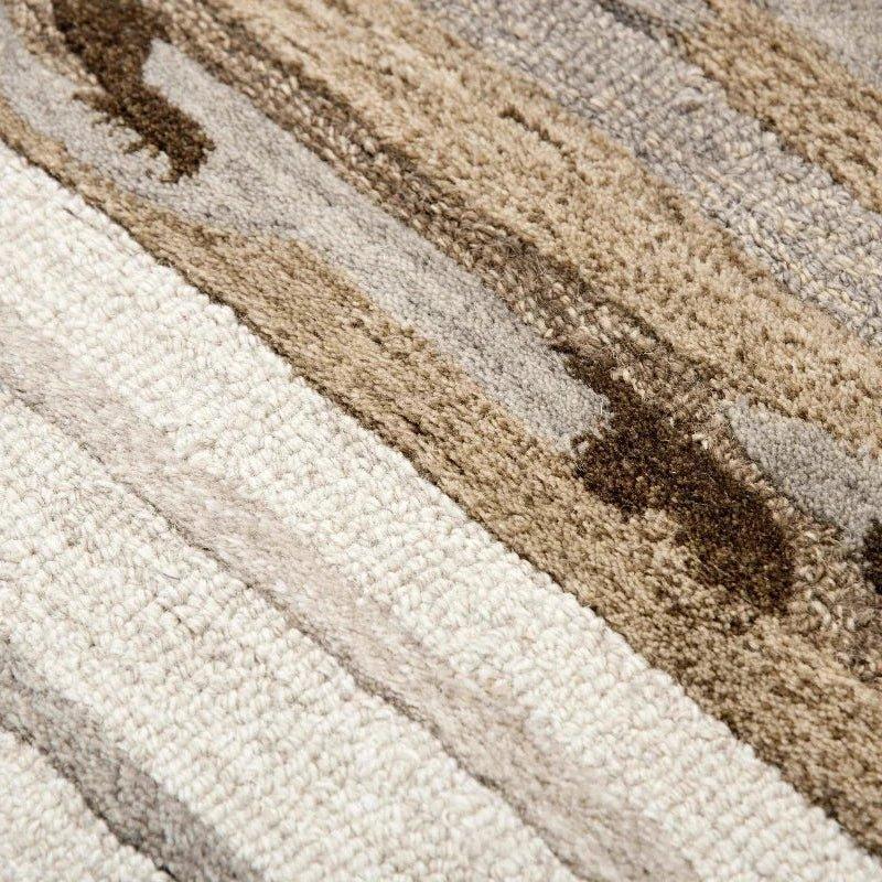 Bogg Abstract Tan Large Area Rugs For Living Room - LOOMLAN - LOOMLAN - Area Rugs