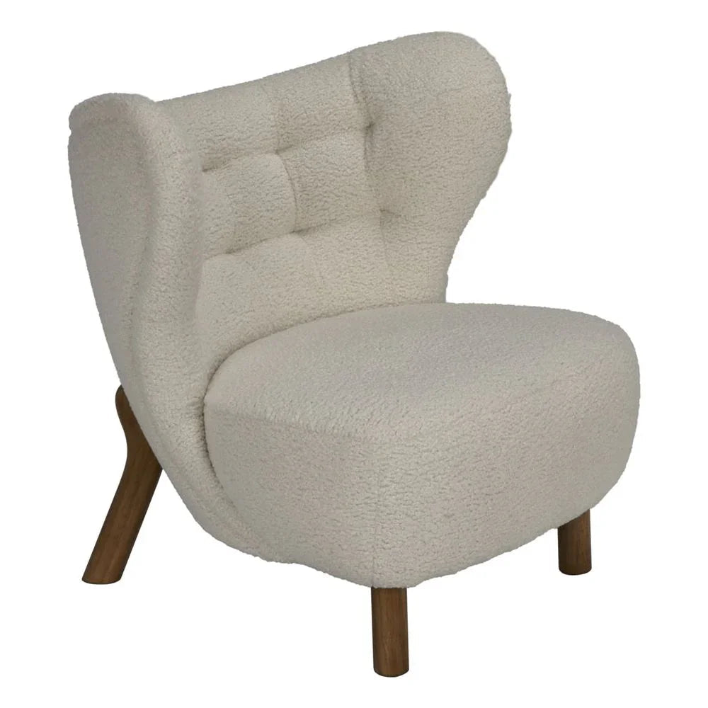 Boggio Performance Fabric Armless Chair - LOOMLAN - Noir - Club Chairs